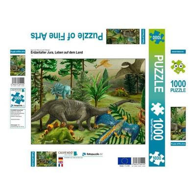 CALVENDO Puzzle Erdzeitalter Jura, Leben auf dem Land | 1000 Teile Lege-Größe 64x48cm Foto-Puzzle für glückliche Stunden
