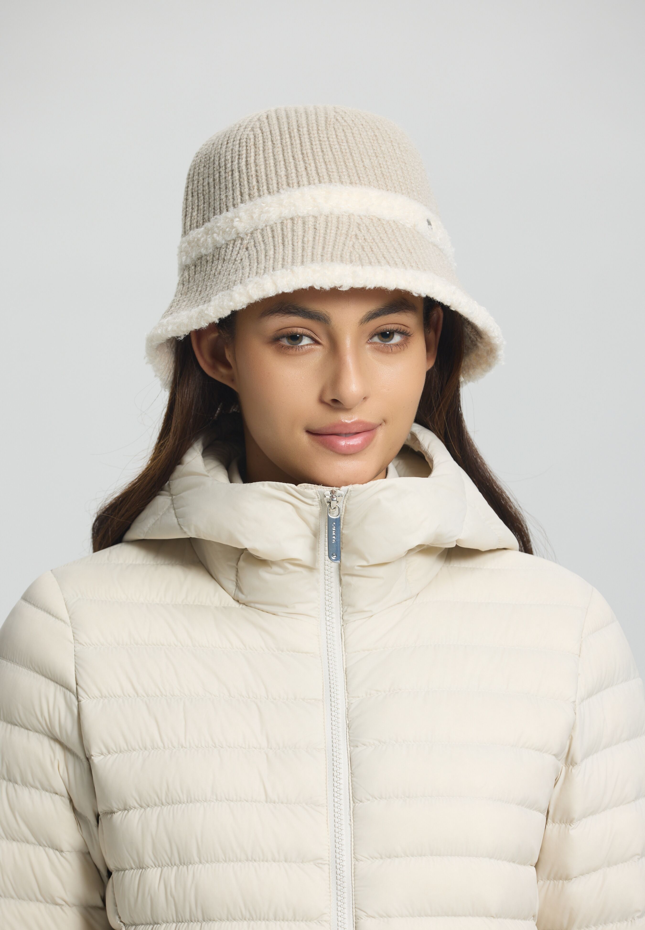 Outdoorhut LUHTA "LUHTA NOROLA", Damen, powder, Obermaterial: 43% Polyacryl, 30% Polyester, 27% Polyamid, Hüte Outdoorhut, mit Fischerhut-Design, nicht gefüttert powder Einheitsgröße