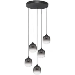 Nova Luce 9236207 KITA Pendelleuchte Schwarz/Rauch