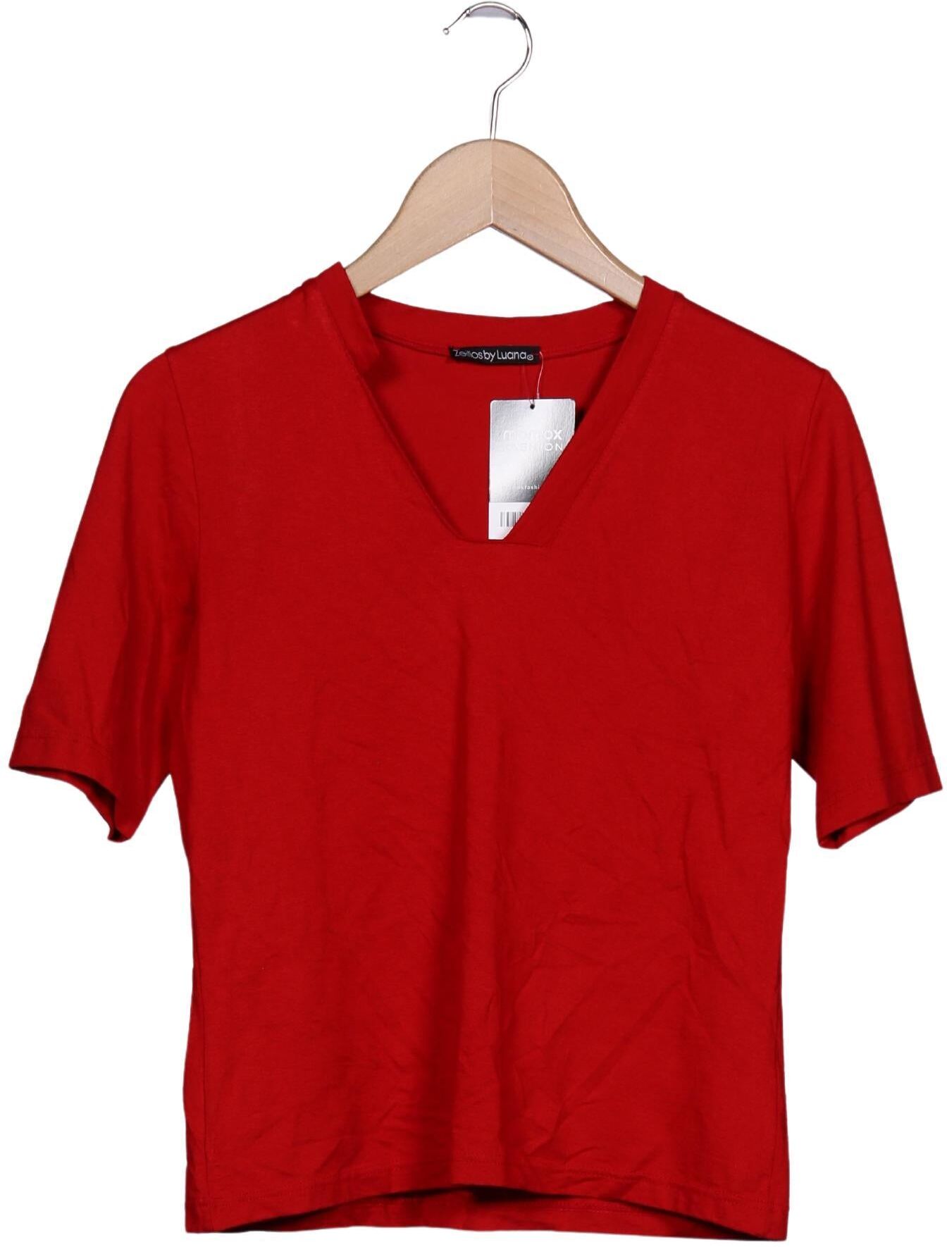 Zeitlos By Luana Damen T-Shirt, Rot, Gr. M, Viskose / Elasthan - Second Hand