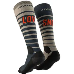 Dynafit, Unisex, Sportsocken, FT Graphic Socken (43 - 46), Mehrfarbig, Schwarz, Grau