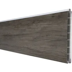 GroJa BasicLine schmal PVC-Steckzaun Sichtschutzzaun Monument Oak Einzelprofil Sichtschutz Lamellenzaun