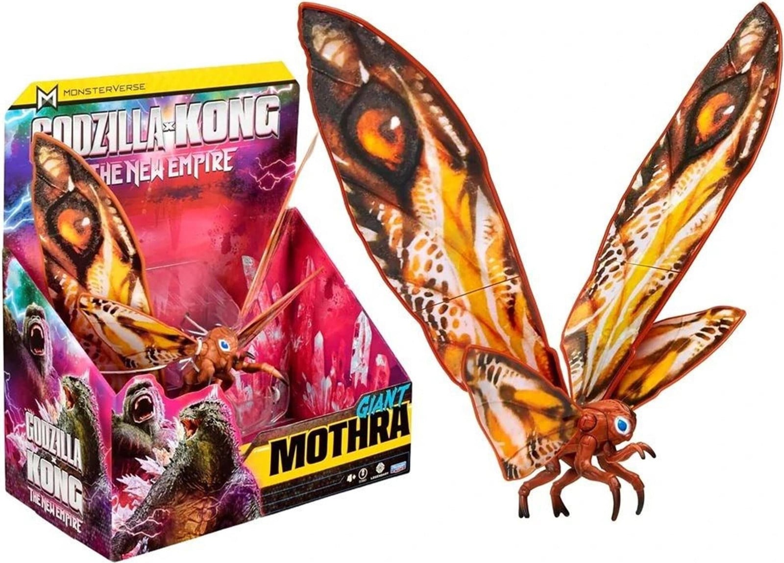 Playmates Toys Godzilla vs. Kong Mothra figuur, 28 cm