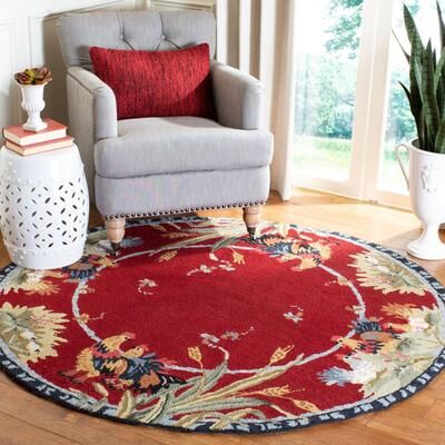 SAFAVIEH Handmade Chelsea Chelsy French Country Rooster Wool Rug