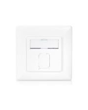 DIGITUS CAT 6A Klasse EA Netzwerkdose designkompatibel geschirmt Unterputz Weiß (DN-9010/8-1)