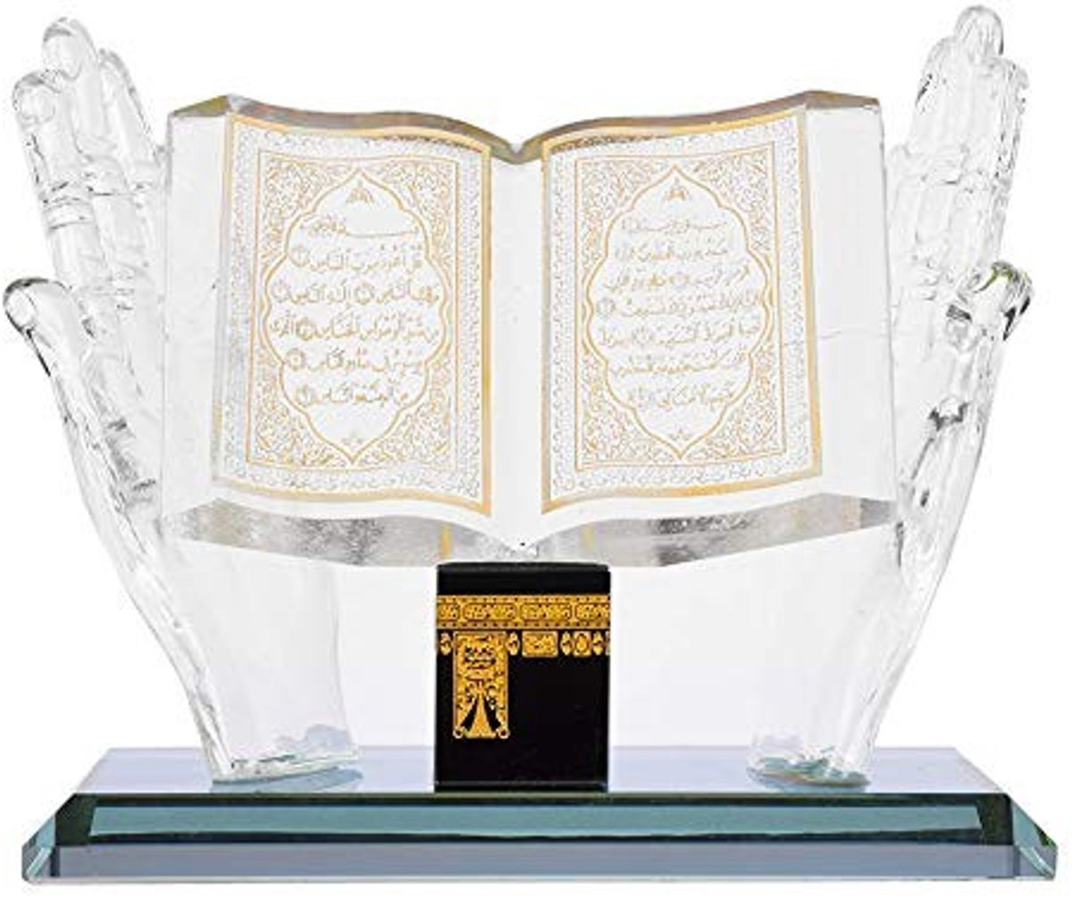 Dailygoods Decoratief Kristallen Beeldje Moslim Sculptuur voor Bureaudecoratie