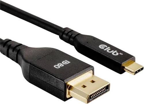 Club3D USB-C-Displaykabel 1.00m Schwarz CAC-1559