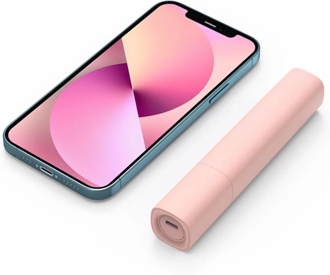 INF Mini Fer à Boucler Portable USB avec Revêtement Céramique - Rose