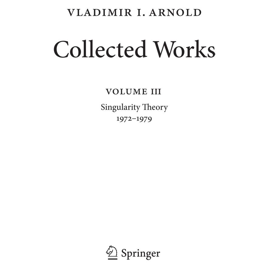 Springer Vladimir Arnold - Collected Works (Englisch, Softcover, Vladimir I. Arnold) (56052514)