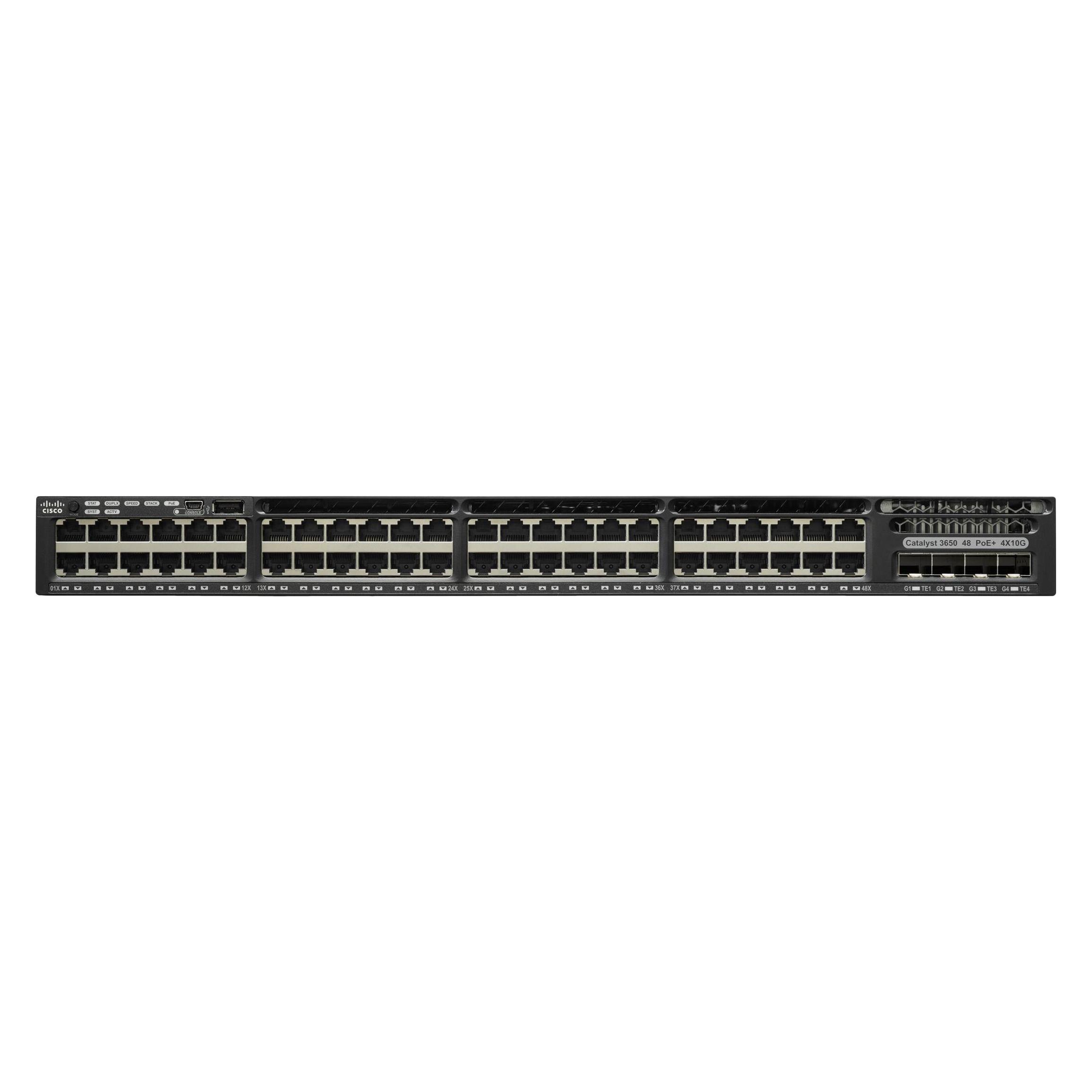 Cisco C3650-48PS-S, IP-Base (48 Ports) (WS-C3650-48PS-S)