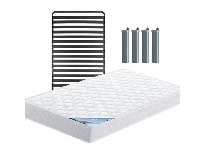 IBIZA - Pack Matelas + Titanium 22 90x190cm + Pieds