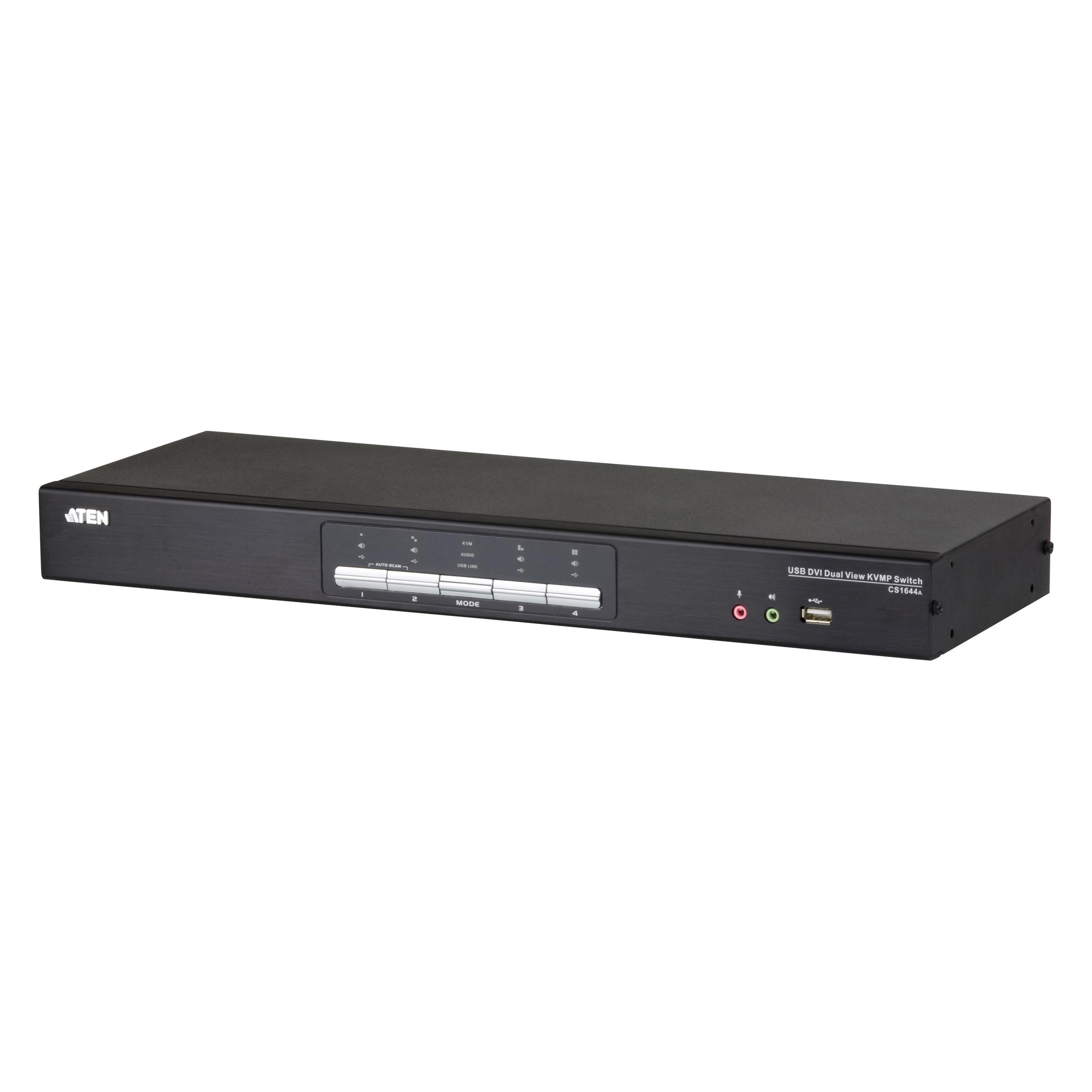 Aten 4-Port USB DVI Dual-Link Dual Display/Audio (CS1644A)