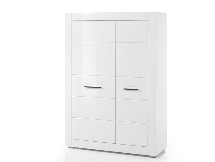Lomadox Kommode BALVE-61, Kommode Wohnzimmerschrank Anrichte 100cm breit weiß hochglanz