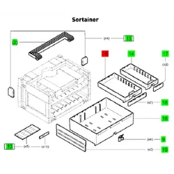 Festool Schublade mittel für SYS3 SORT 2B2T1H/KPL