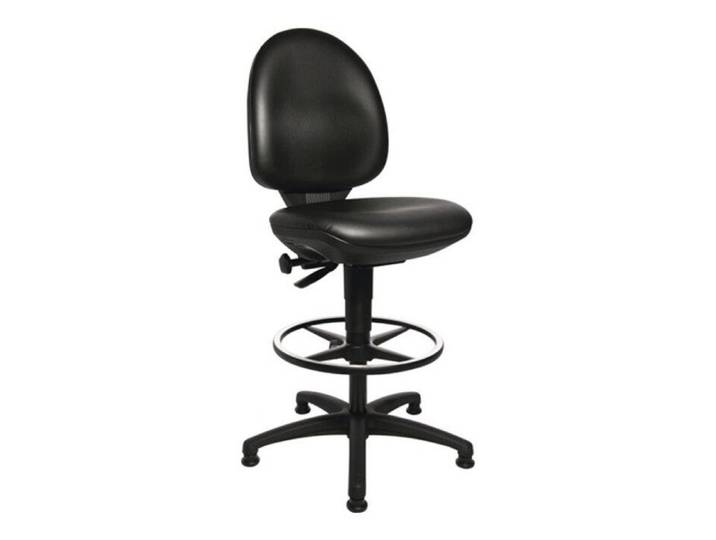 Chaise d'atelier pivotante - TOPSTAR - TEC 50 - Patins - Anneau de pied - Ergonomique