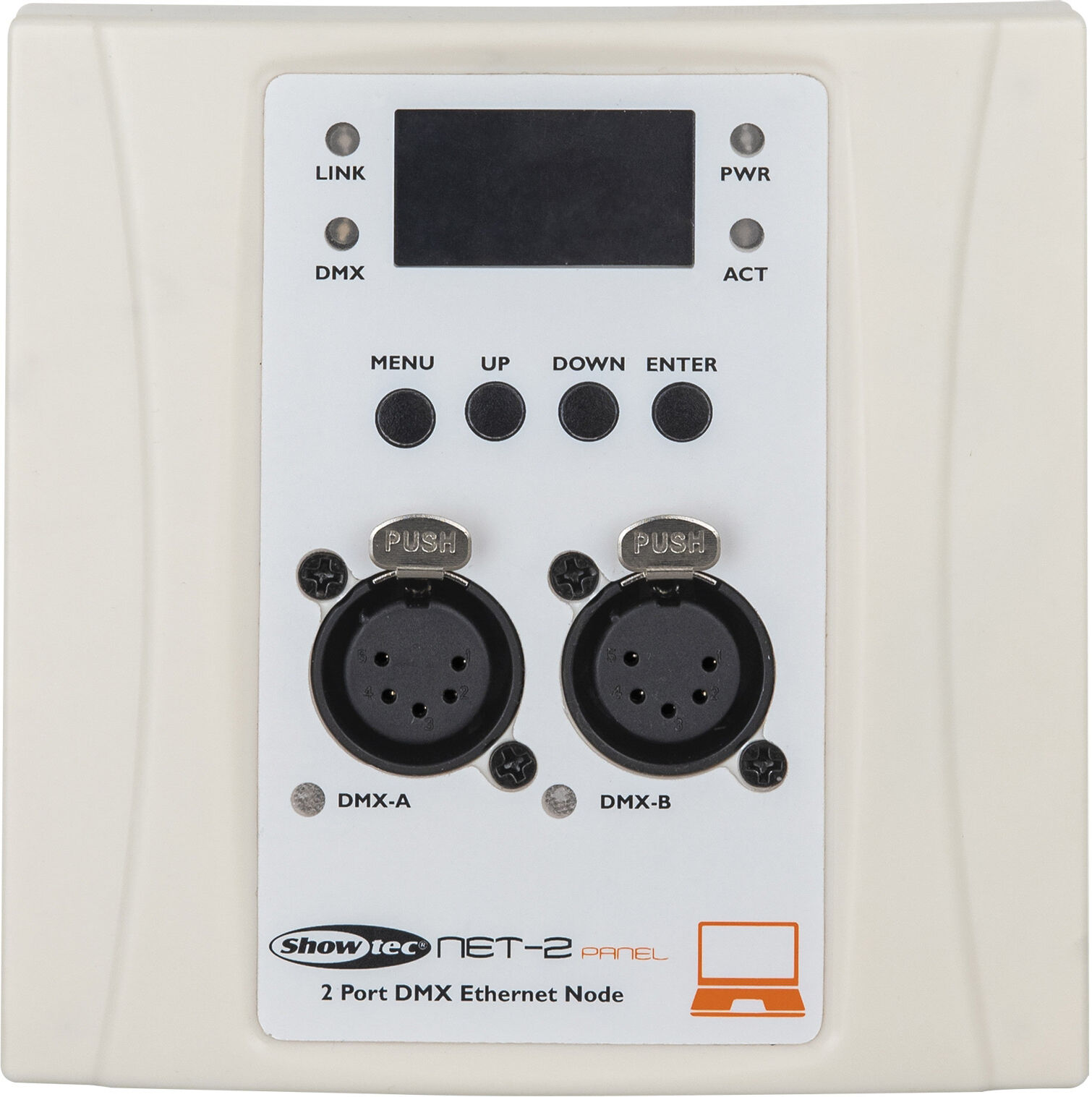 Showtec Net-2 Panel 5-Polig – Weißes Gehäuse