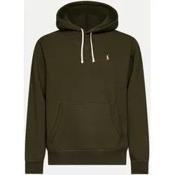 Hoodie mit Logo-Stick Grün S