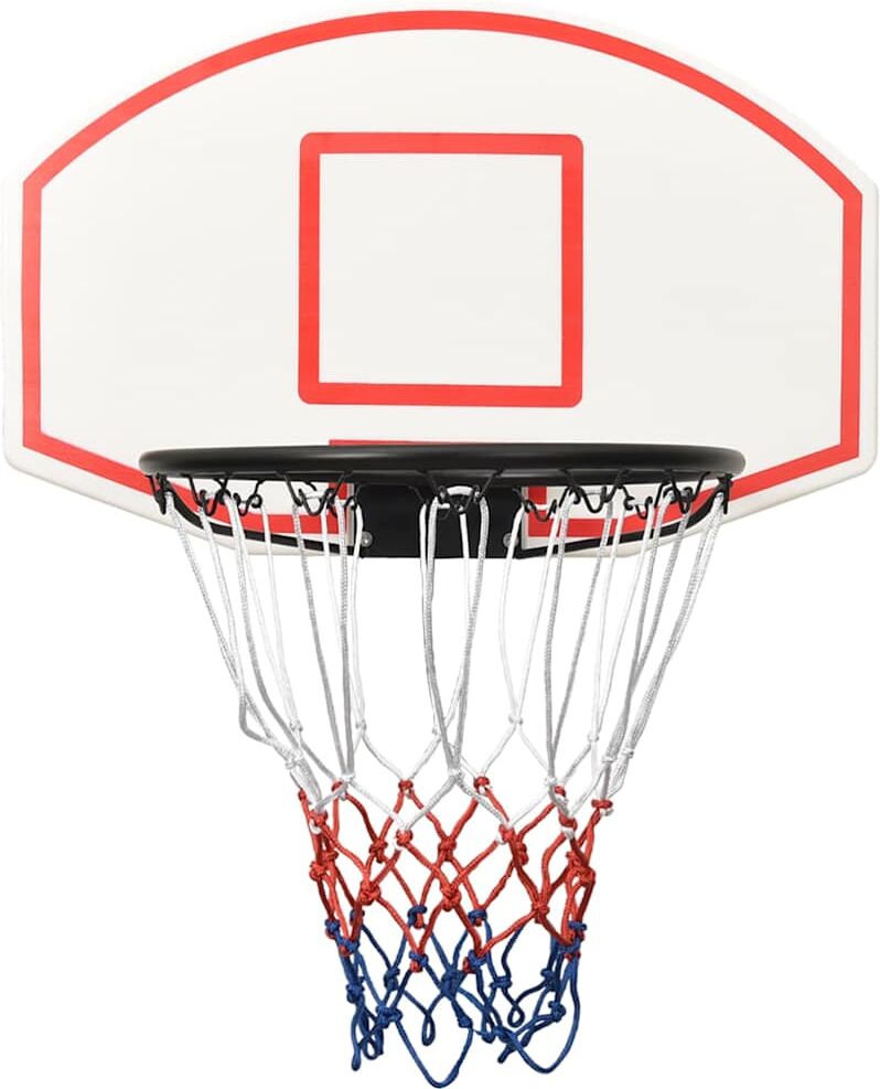 vidaXL Panneau de basket-ball Blanc 71x45x2 cm Polyéthylène