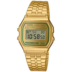 Casio A158WEGV-9AEF Digitaluhr Vintage Iconic Goldfarben/Grün