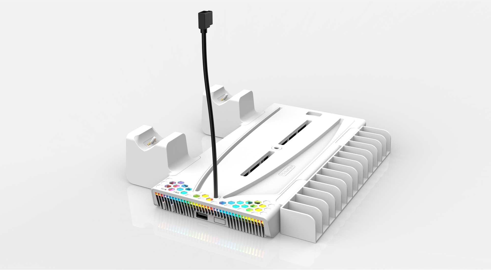Oniverse Nexus 5 Cooling & Charging Stand for PS5 / PS5 Slim - White