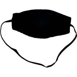 Augenbinde Oval mit Gummiband Schwarz 1 ST