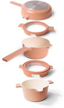 Alva Neat 5-Piece Recycled Aluminum Nonstick Cookware Set, PFAS Free