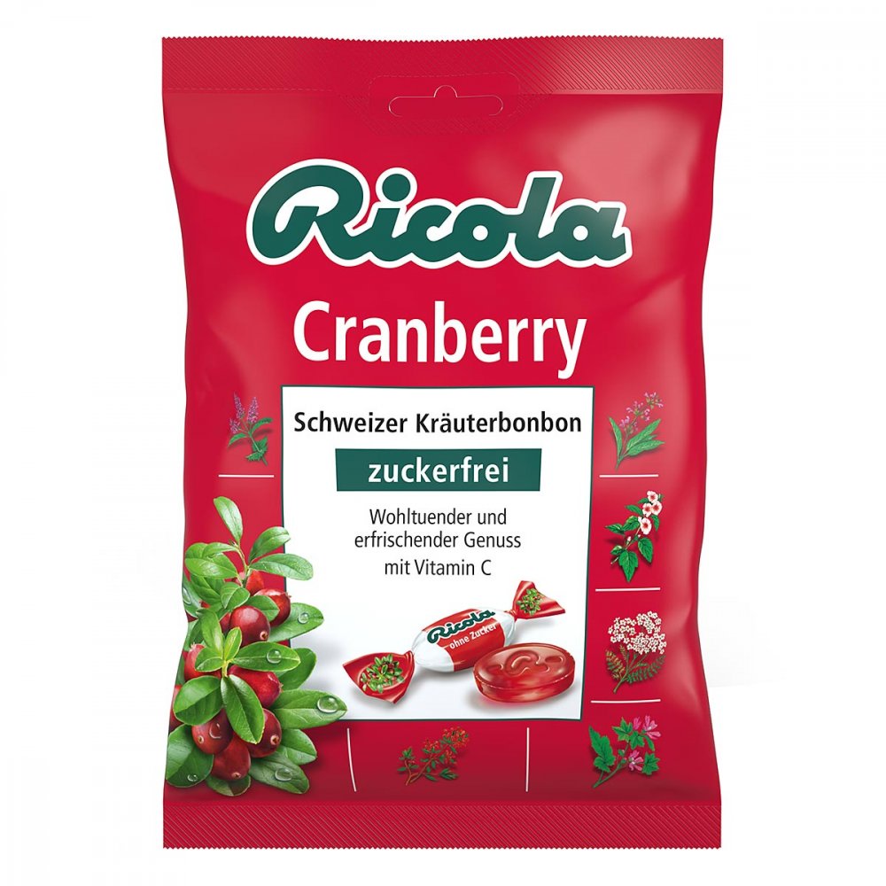 MARVECS GmbH Ricola ohne Zucker Cranberry Bonbons 09702011