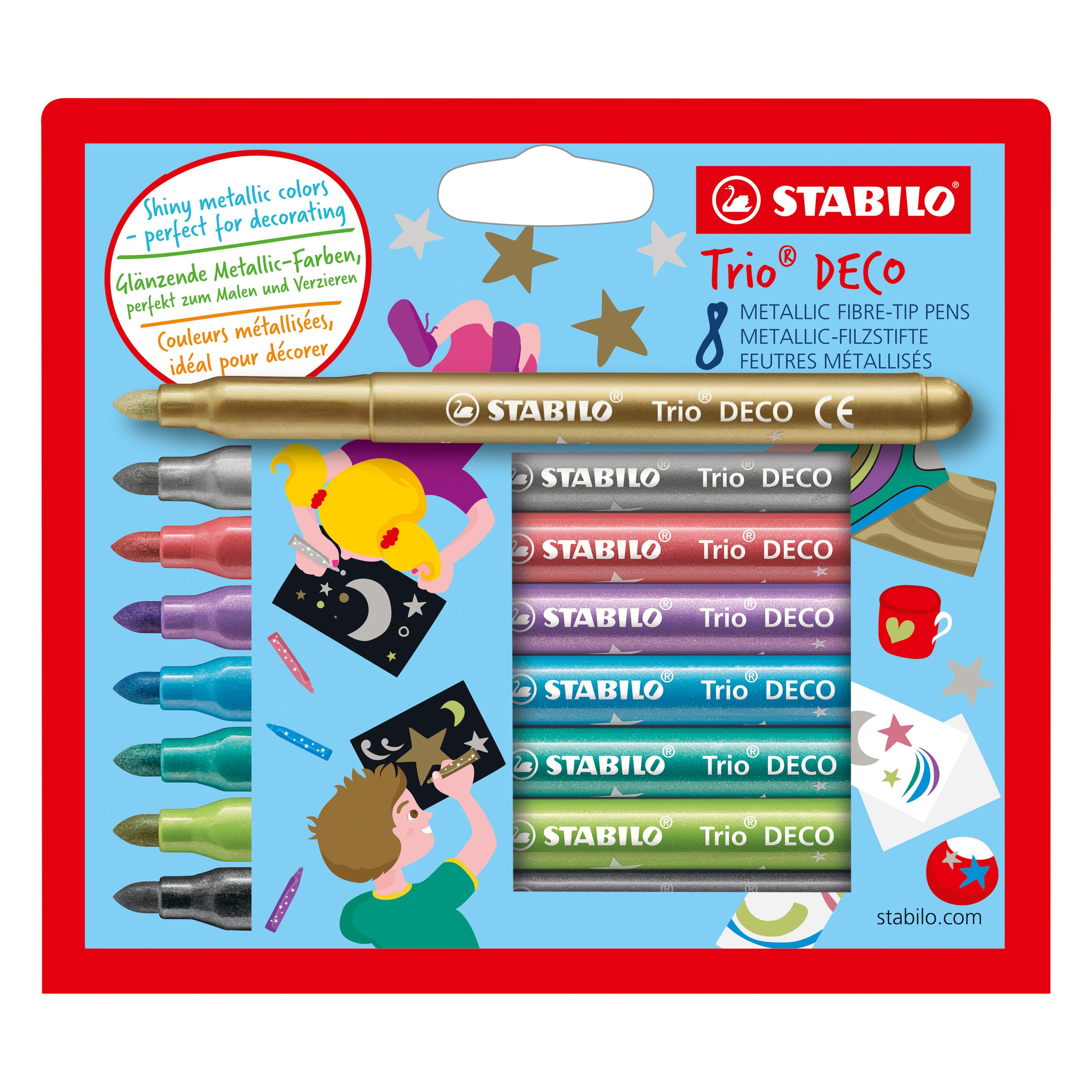 Stabilo Trio DECO Metallic-Filzstift (8x) (103770008)