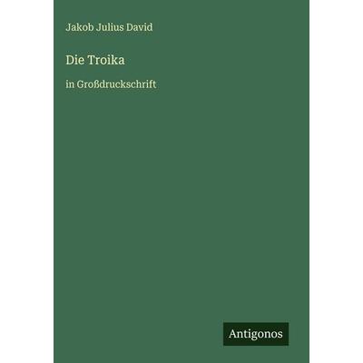 Die Troika, Gebundene Ausgabe von Jakob Julius David, Antigonos Verlag, 978-3-566-03206-7