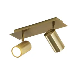 Trio Deckenstrahler  2-flammig  altmessing   ¦ gold ¦ Maße (cm): B: 30 H: 15 T: 9.0