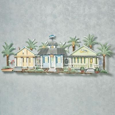 T.i./New Metal Design Caribbean Getaway Wall Sculpture Multi Cool , Multi Cool