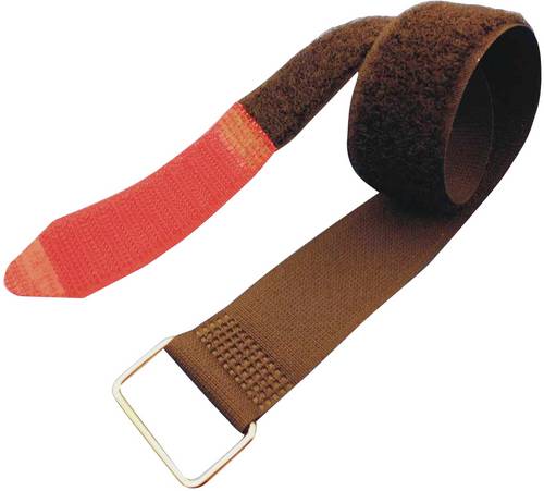 FASTECH F101-16-350M Klettband mit Gurt Haft- und Flauschteil (L x B) 350mm x 16mm Schwarz, Rot