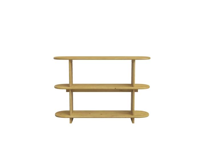 Bibliothèque en sapin naturel 120 cm