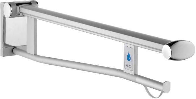 Keuco WC Stützklappgriff Plan Care 34903011838 850mm, rechts, verchromt/lichtgrau, mit Funk