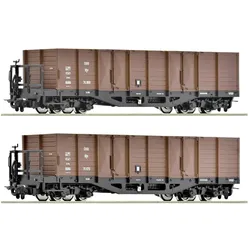 Roco H0e 2er-Set Offene Güterwagen der ÖBB