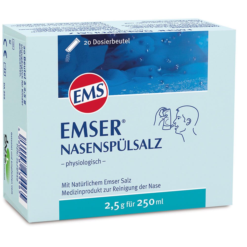 Emser Nasenspülsalz physiologisch Btl. 20 St Pulver