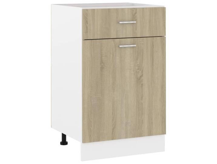 oVsky Armoire de cuisine Chêne sonoma 50x46x81 5 cm Aggloméré