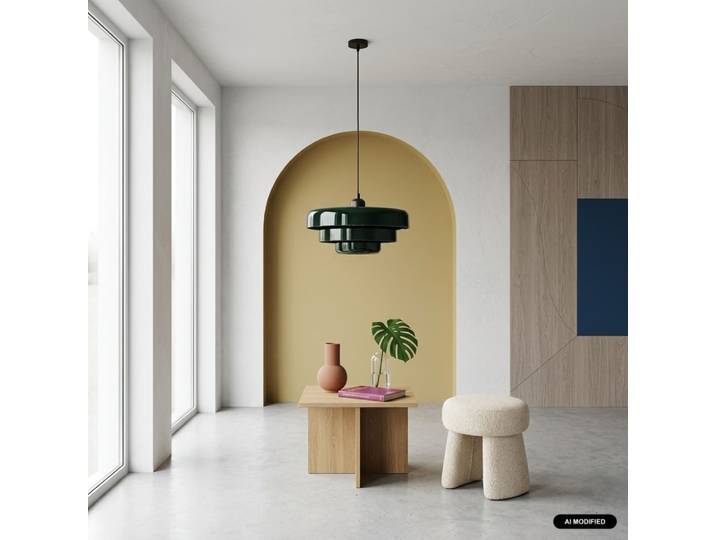 Suspension intérieur métal d35cm vert
