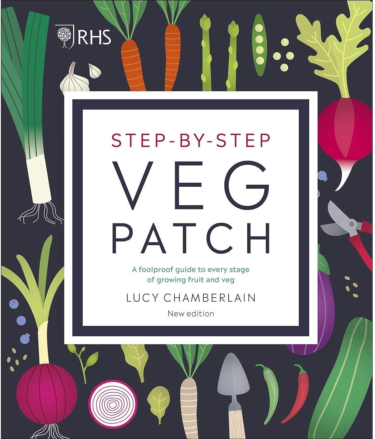 DK/Mitchell Beazley RHS Step-by-Step Veg Patch By Lucy Chamberlain & RHS Small Garden Handbook By Andrew Wilson 2 Books Collection Set
