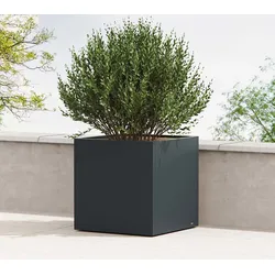 Herstera Garden Cube XL | Outdoor Pflanzkübel quadratisch | 80x80x80 cm - Anthrazit