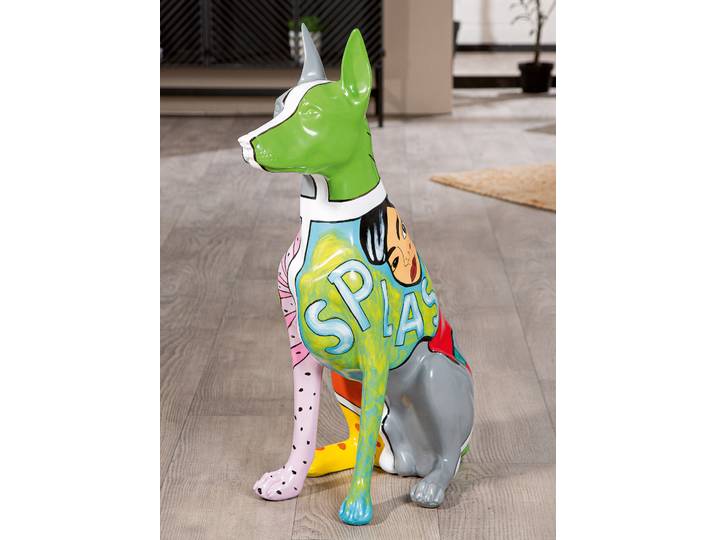 Figur Dobermann 50 x 70 x 28cm Multicolor