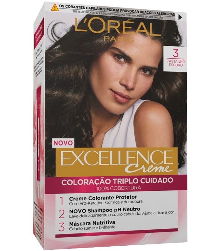 L'Oréal Paris Excellence Cream Color Treatment Triple Care 1&nbsp;un. 3