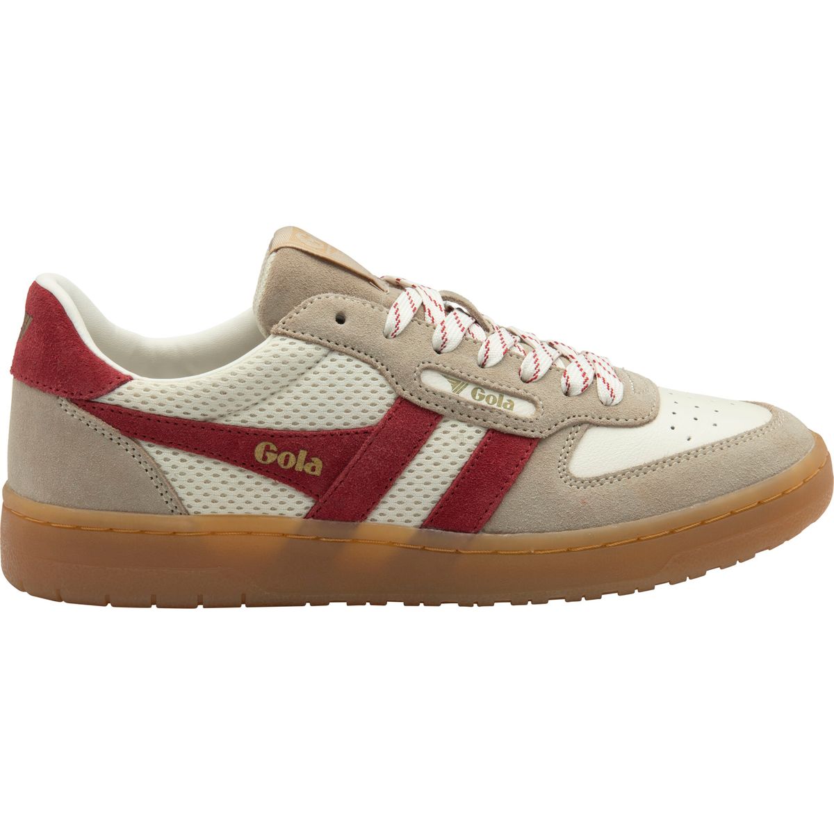 Gola Hawk '83 Sneaker Women off white/bone/deep red/gum (WR) 38 CLB772-WR-38-offwhitebonedeepredgum