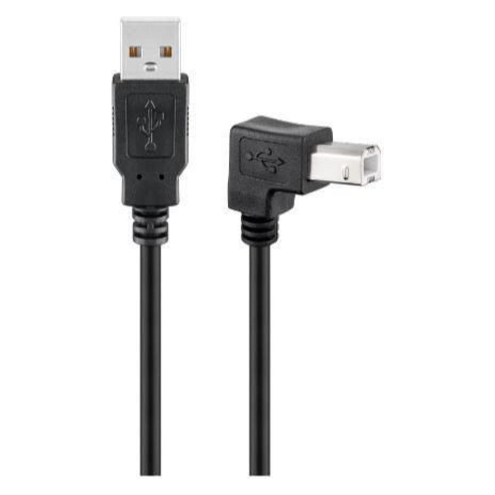 MicroConnect USB-Kabel (1.80 m, USB 2.0) (USBAB2ANGLED2)