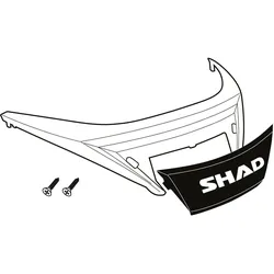 SHAD SH34 White Rückstrahler Deckel Set