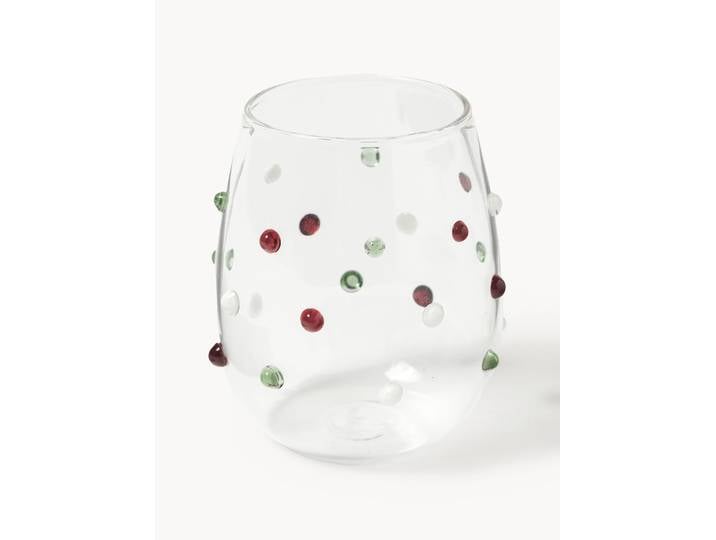 Verres à boire soufflés bouche Perli, 4 pièces