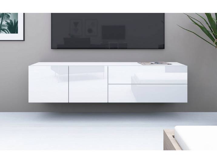 borchardt Möbel Lowboard Sophia, TV-Schrank Breite 152 cm, Breite 152 cm, hängend montierbar
