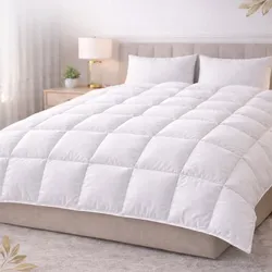BettwarenShop Daunendecke Toronto extra warm, 10 cm Innensteg, Füllung: 90% Daunen 10% Federn 140x200 cm