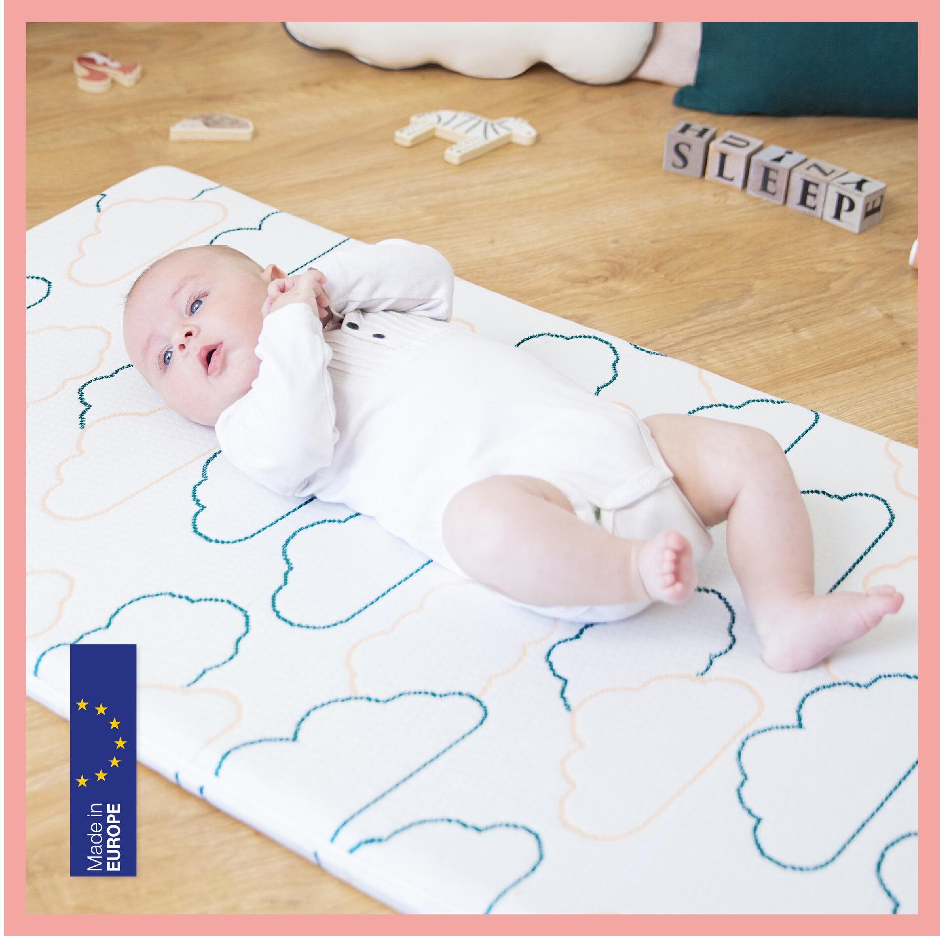 Kindermatratze BABYMOOV "CosyLit", Baby, Gr. ( - ), 1 Stk., weiss (weiß), Obermaterial: 100% Polyester, Matratzen Kindermatratze weiß ( - ), 1 Stk.