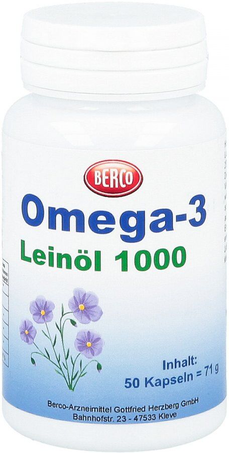 Omega 3 Leinöl 1000 Berco Kapseln